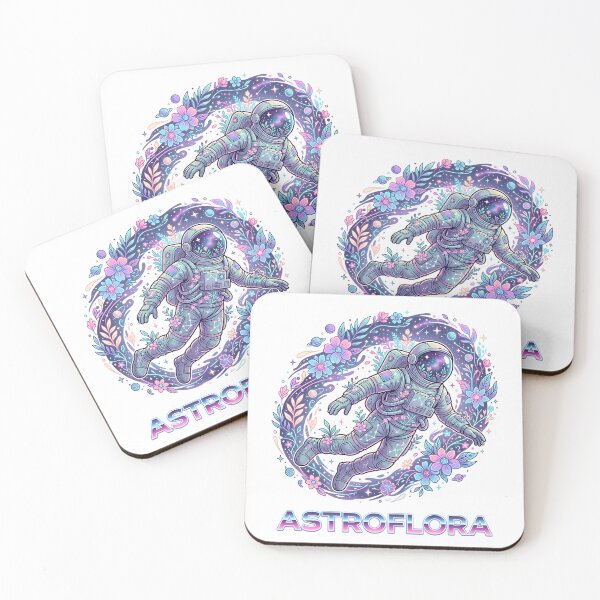 Item preview, Astroflora Floral Astronaut Floating in Space Galaxy Art designed and sold by iwzzuel.