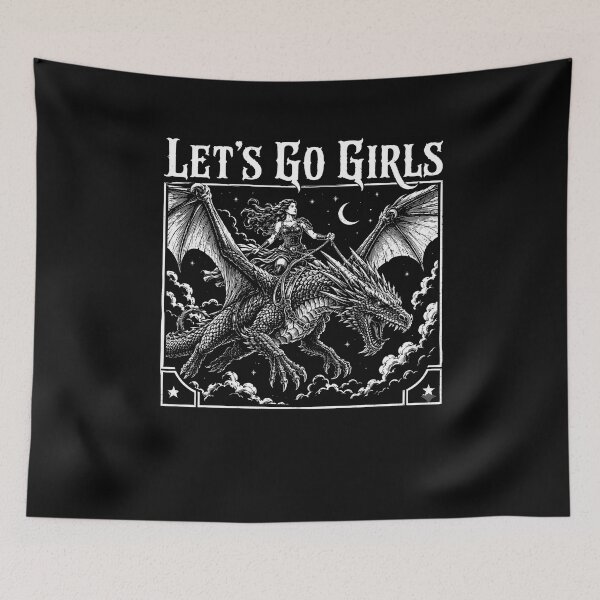 Item preview, Fantasy Dragon Rider Girl Gothic Adventure Bookish Design designed and sold by cogiaovuong.