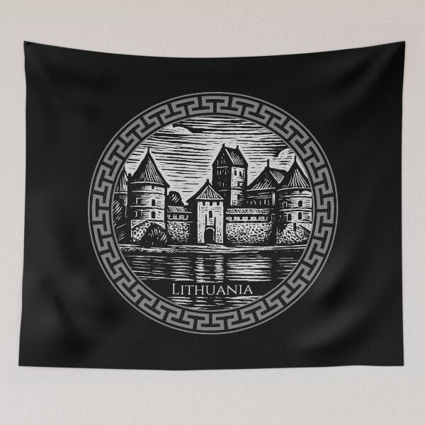 Item preview, Lithuania Vintage Woodcut Art designed and sold by Thistle-TShop.