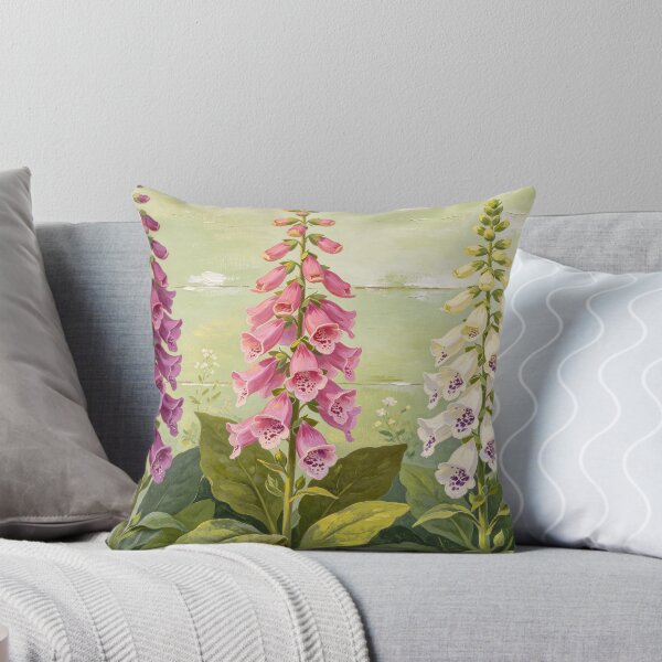 Item preview, Digitalis Purpurea Foxglove Painting Cottage Garden Botanical Art designed and sold by EduMaru_Arts.