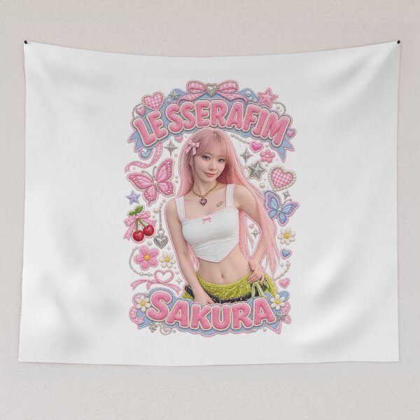 Item preview, Sakura Graphic Printed Top Summer Style designed and sold by Valereekmerch.