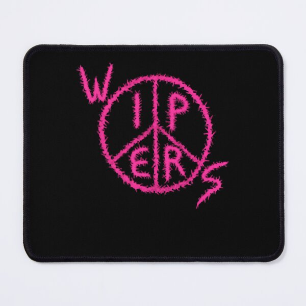 Item preview, Pink Fuzzy Peace Symbol Wire Frame designed and sold by Ohib Hussain.