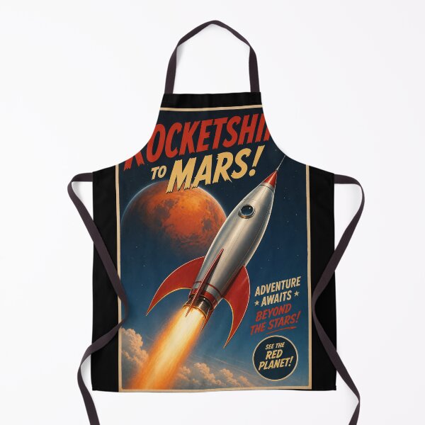 Item preview, Rocketship To Mars Retro Science Fiction Poster designed and sold by Moviebuff91.