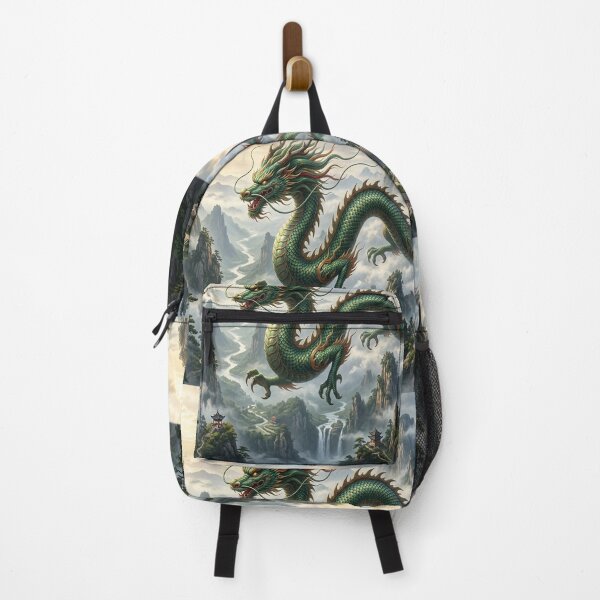 Item preview, Chinese dragon flying over mountains. designed and sold by Solomon-Ent-144.