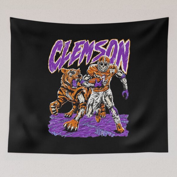Item preview, Clemson Football Skeleton Tiger Retro Graphic T-Shirt designed and sold by JoWebb20245.