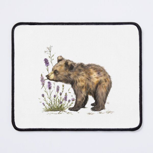 Item preview, Bear Cub | Cute Woodland Animal Watercolor Art designed and sold by Mandayartstudio.