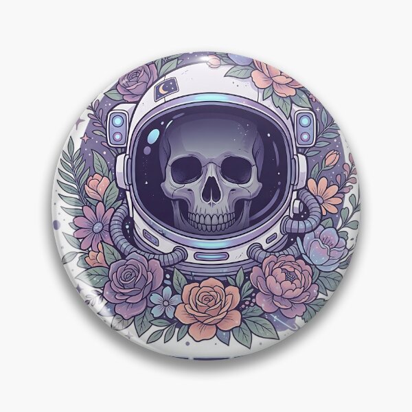 Item preview, Astro Flora Astronaut Skull Pastel Botanical Space Helmet designed and sold by iwzzuel.