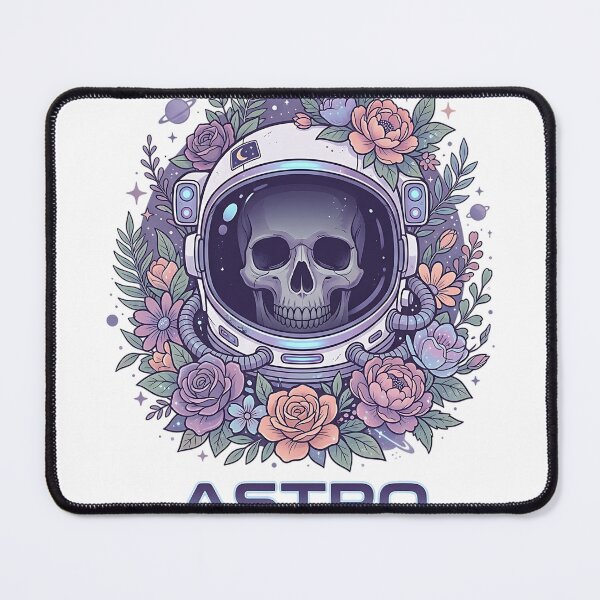 Item preview, Astro Flora Astronaut Skull Pastel Botanical Space Helmet designed and sold by iwzzuel.