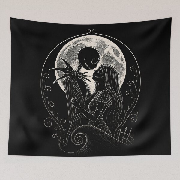 Item preview, Jack and Sally Moonlit Love designed and sold by LyssasMindArt.