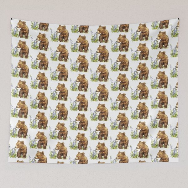 Item preview, Bear Cub | Cute Woodland Animal Watercolor Art designed and sold by Mandayartstudio.