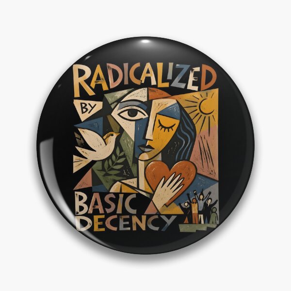 Item preview, Radicalized by Basic Decency Picasso Style Abstract Human Rights Design designed and sold by maitivi.