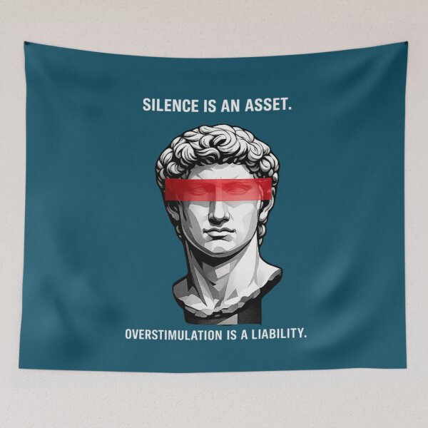 Item preview, Silence Is An Asset Stoic Tee designed and sold by EIPTOW.