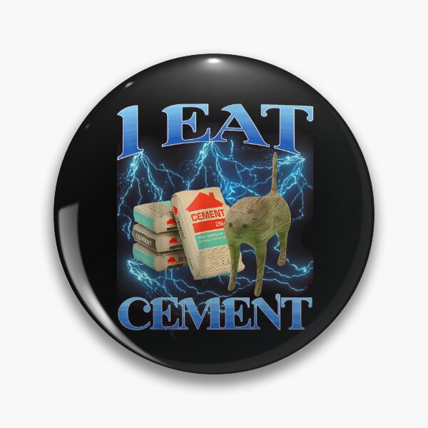 Artikelvorschau, Ich esse Zement – Lustiges Katzen-Meme – Gen Z-Humor-T-Shirt entworfen und verkauft von Remontadarnia.