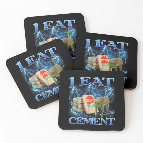 Item preview, I Eat Cement Funny Cat Meme Gen Z Brainrot Humor T-Shirt designed and sold by Remontadarnia.
