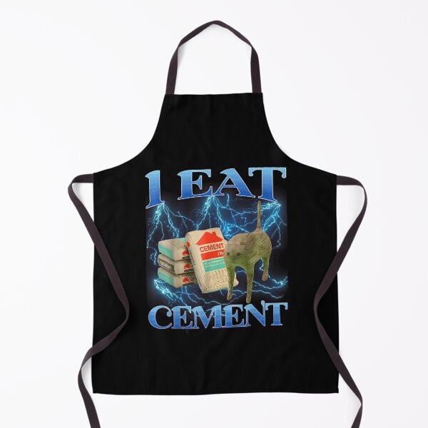 Item preview, I Eat Cement Funny Cat Meme Gen Z Brainrot Humor T-Shirt designed and sold by Remontadarnia.
