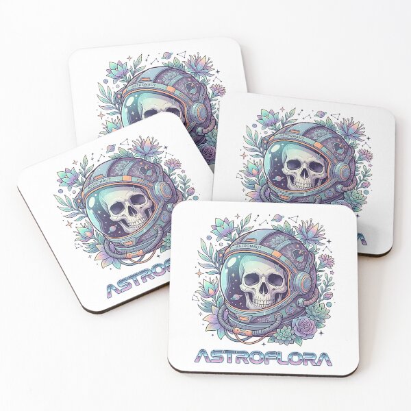 Item preview, Astro Flora Astronaut Skull Pastel Botanical Space Helmet designed and sold by iwzzuel.