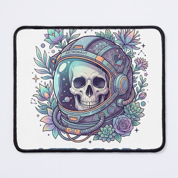 Item preview, Astro Flora Astronaut Skull Pastel Botanical Space Helmet designed and sold by iwzzuel.