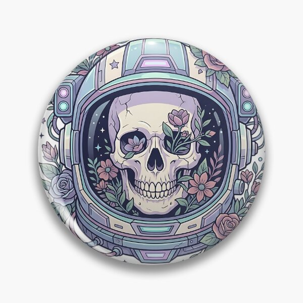 Item preview, Astro Flora Skull Pastel Botanical Space Helmet designed and sold by iwzzuel.