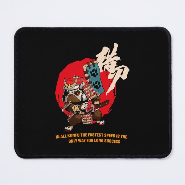 Item preview, Samurai Pug Dog - Badass Japanese Martial Arts Aesthetic designed and sold by lossonbal.
