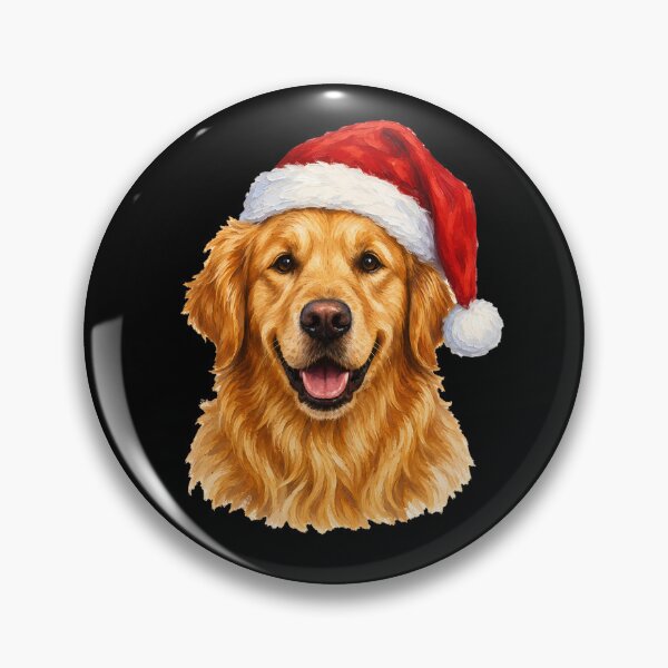 Item preview, Hand-Painted Golden Retriever, Christmas Dog designed and sold by Ribeiro-Art.