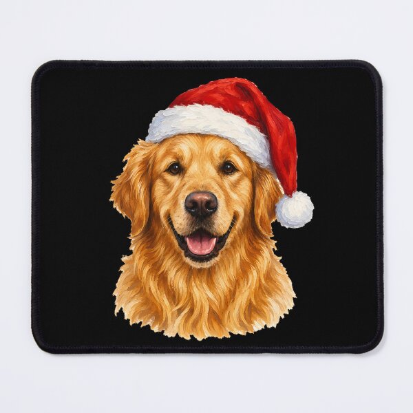 Item preview, Hand-Painted Golden Retriever, Christmas Dog designed and sold by Ribeiro-Art.
