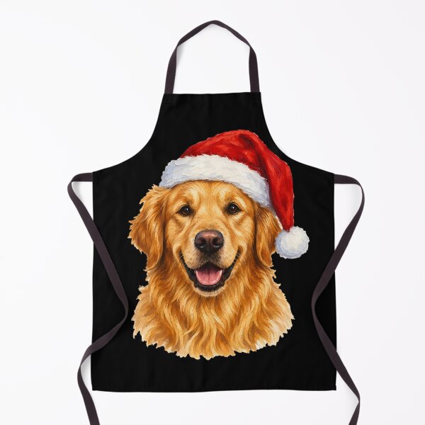 Item preview, Golden Retriever pintado a mano, perro navideño designed and sold by Ribeiro-Art.