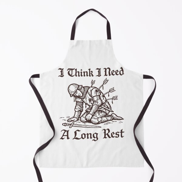 Item preview, I Think I Need A Long Rest Medieval Knight Fantasy Humor Quote designed and sold by ImeldaSparks.