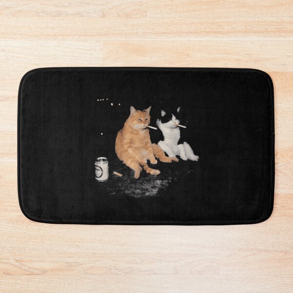 Item preview, Funny Smoking Cats Drinking Beer Meme Vintage T-Shirt designed and sold by Aliaalerud.