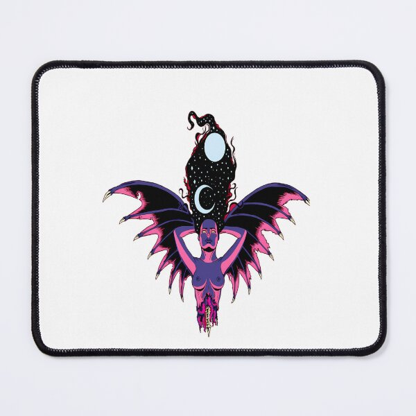 Item preview, Cosmic Winged Goddess With Starry Night Hair And Exposed Spine designed and sold by zenbubble.