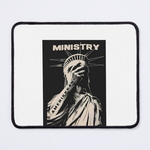 Item preview, Monotone Statue Of Liberty Covering Face With Bold Typography designed and sold by zenbubble.