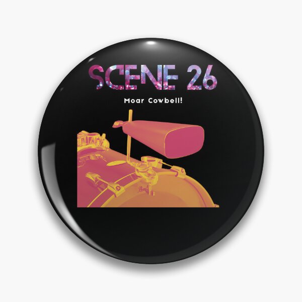 Item preview, Percussion Cowbell Mounted On Drum Kit With Sparkle Text designed and sold by zenbubble.
