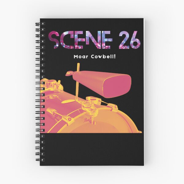 Item preview, Percussion Cowbell Mounted On Drum Kit With Sparkle Text designed and sold by zenbubble.