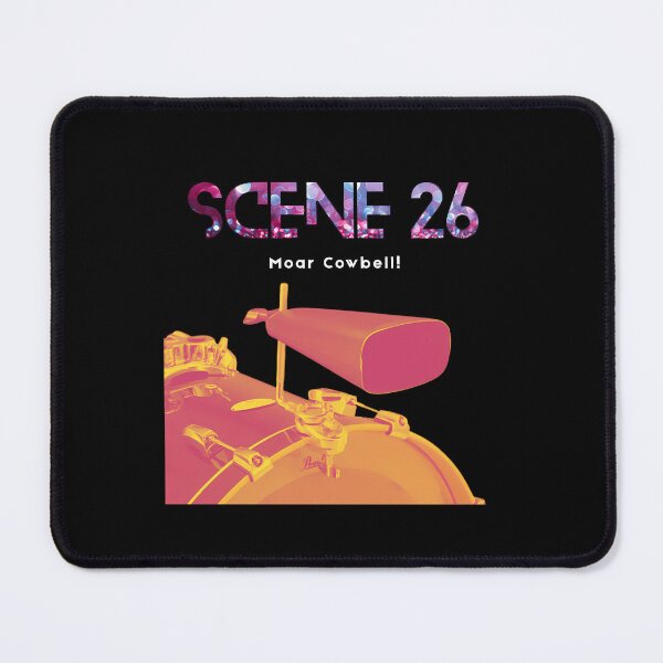 Item preview, Percussion Cowbell Mounted On Drum Kit With Sparkle Text designed and sold by zenbubble.