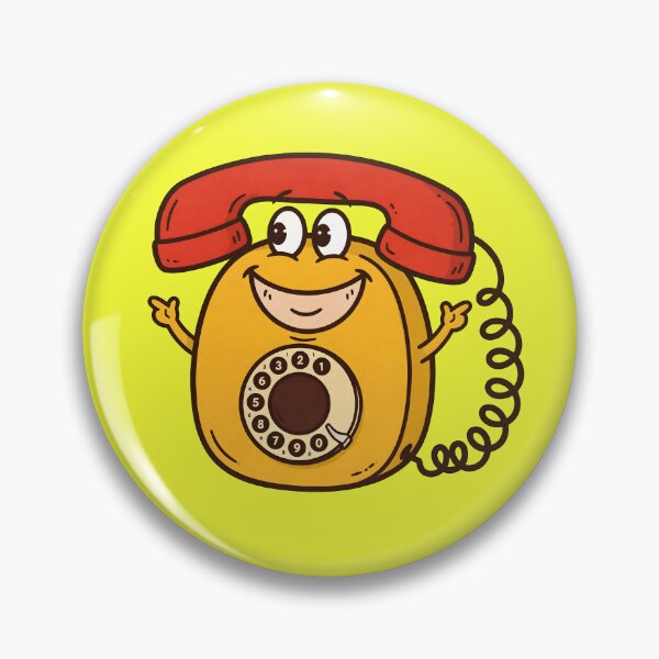 Item preview, Happy Retro Rotary Phone Character designed and sold by PreeCha Art & Co..