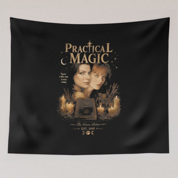 Item preview, Practical Magic Movie Poster Witches Candles Vintage Gothic Design designed and sold by BlitCrankMath.