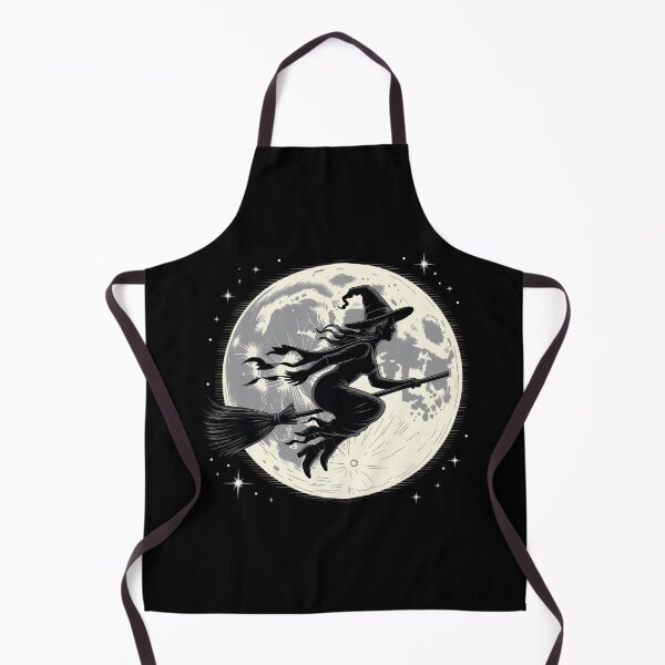 Item preview, Flying Witch Silhouette Under Full Moon Halloween Witchy designed and sold by Zizo-DR44.