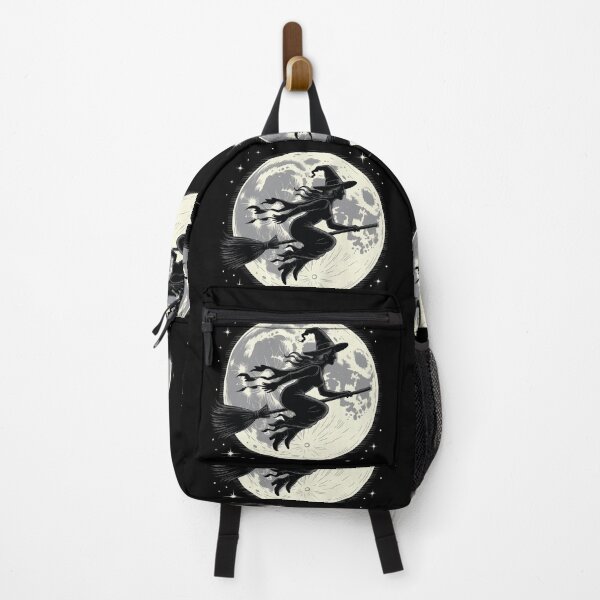Item preview, Flying Witch Silhouette Under Full Moon Halloween Witchy designed and sold by Zizo-DR44.