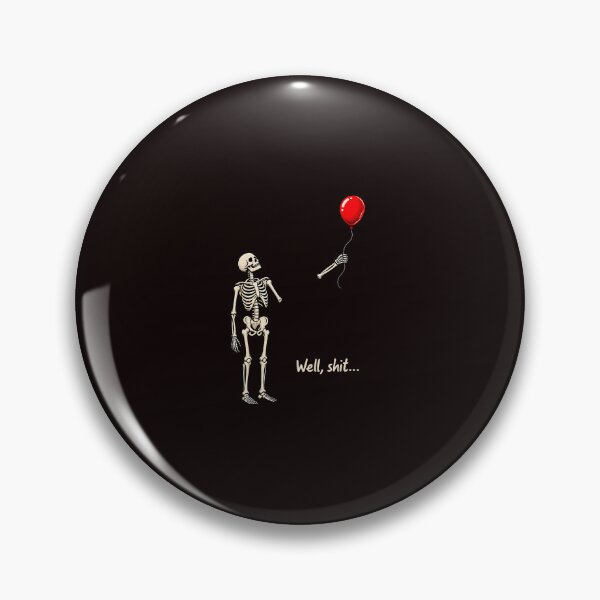 Item preview, Funny Halloween Skeleton Humor with Lost Balloon designed and sold by ImeldaSparks.