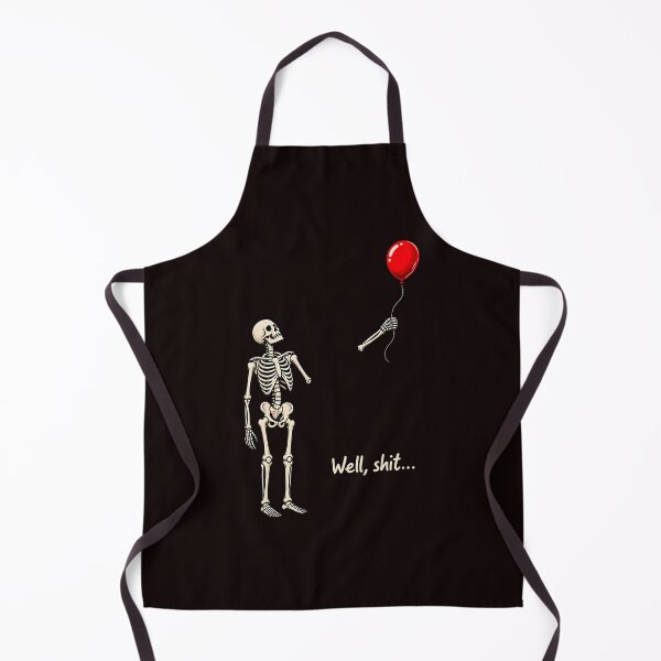 Item preview, Funny Halloween Skeleton Humor with Lost Balloon designed and sold by ImeldaSparks.
