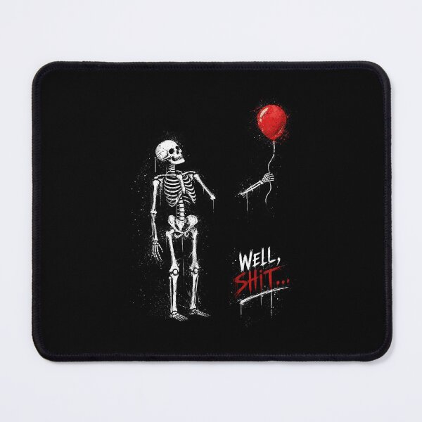 Item preview, Well Skeleton Holding Balloon Halloween Humor designed and sold by nryum.