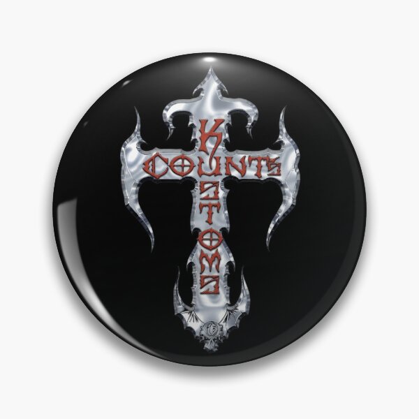 Item preview, Chrome Gothic Cross with K COUNTS KETOME designed and sold by AlviaAlcedoArt.