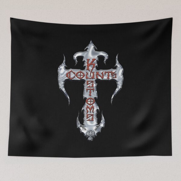 Item preview, Chrome Gothic Cross with K COUNTS KETOME designed and sold by AlviaAlcedoArt.