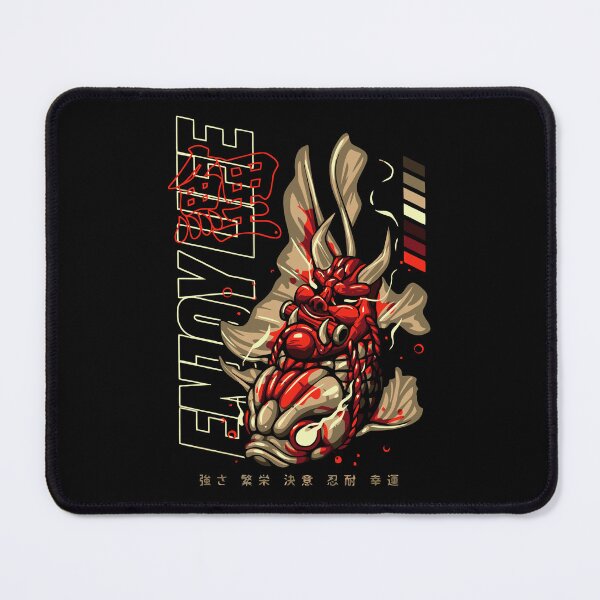 Item preview, Enjoy Life Oni Mask Koi Fish - Japanese Streetwear Aesthetic designed and sold by lossonbal.