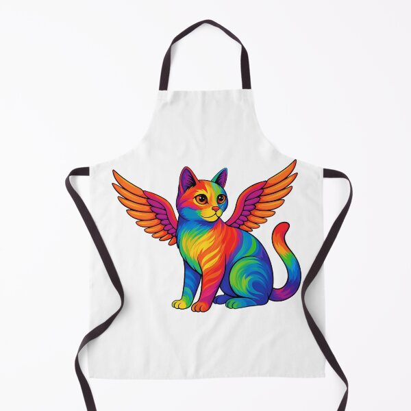 Item preview, Rainbow Winged Cat designed and sold by PolinaMirralisa.