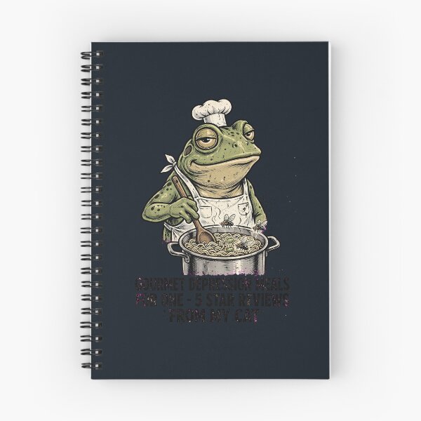 Item preview, Gourmet Depression Meals For One Funny Chef Frog Ramen Shirt  designed and sold by Elevated420.