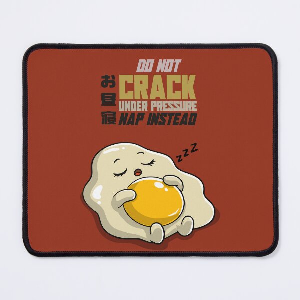 Item preview, Do not Crack Under Pressure - Funny Kawaii Chibi food - egg sunnyside designed and sold by ZenReiArt.