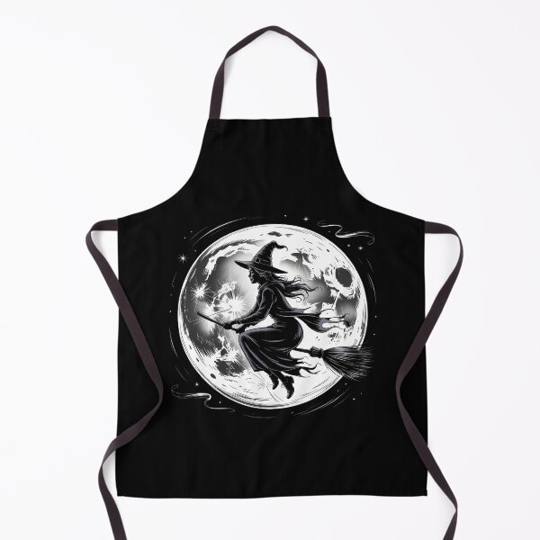 Item preview, Witch Flying on Broomstick Full Moon Halloween Gothic designed and sold by Zizo-DR44.