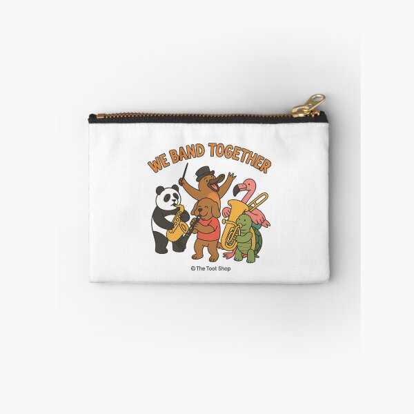 Item preview, We Band Together Cute Animals Playing Musical Instruments Cartoon designed and sold by pixelvect.