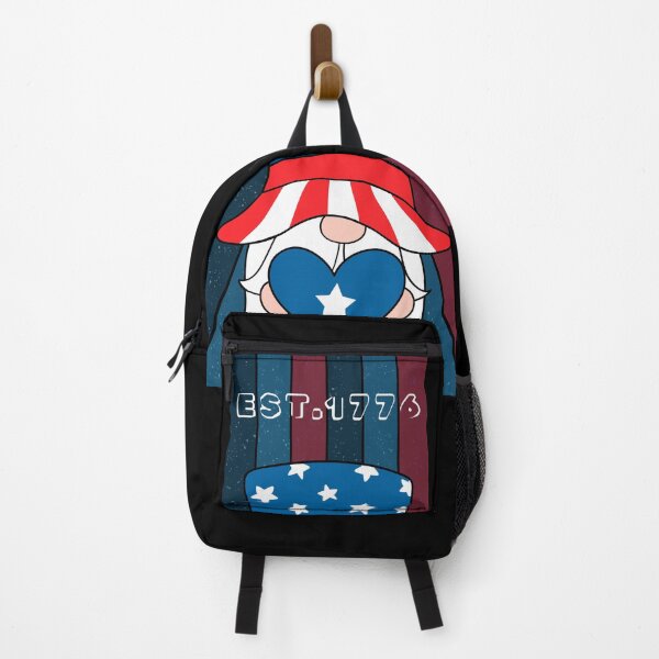 Item preview, Cute Patriotic Gnome with American Flag Est 1776 designed and sold by CHANCHANAI.