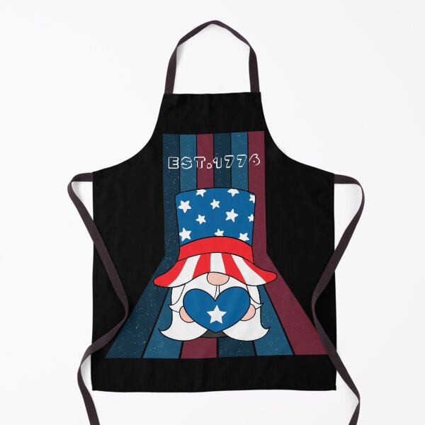 Item preview, Cute Patriotic Gnome with American Flag Est 1776 designed and sold by CHANCHANAI.